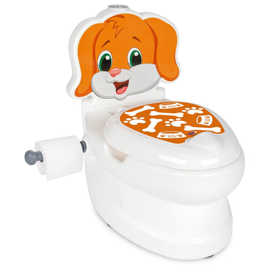 JAMARA My little toilet dog with flushing sound and toilet paper holder