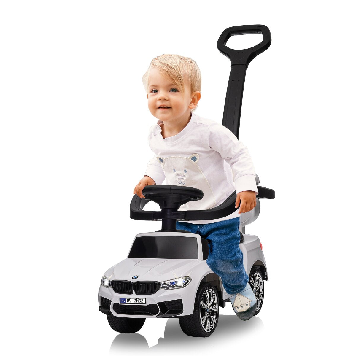JAMARA Push Car BMW M5 white 2in1 with push bar