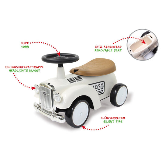 JAMARA Push Car Classic Car white