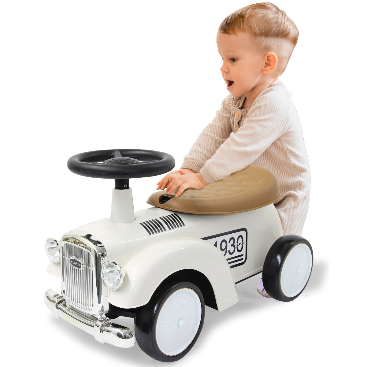 JAMARA Push Car Classic Car white