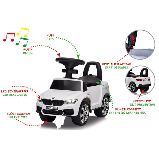 JAMARA Push Car Rutscher BMW M5 white 2in1