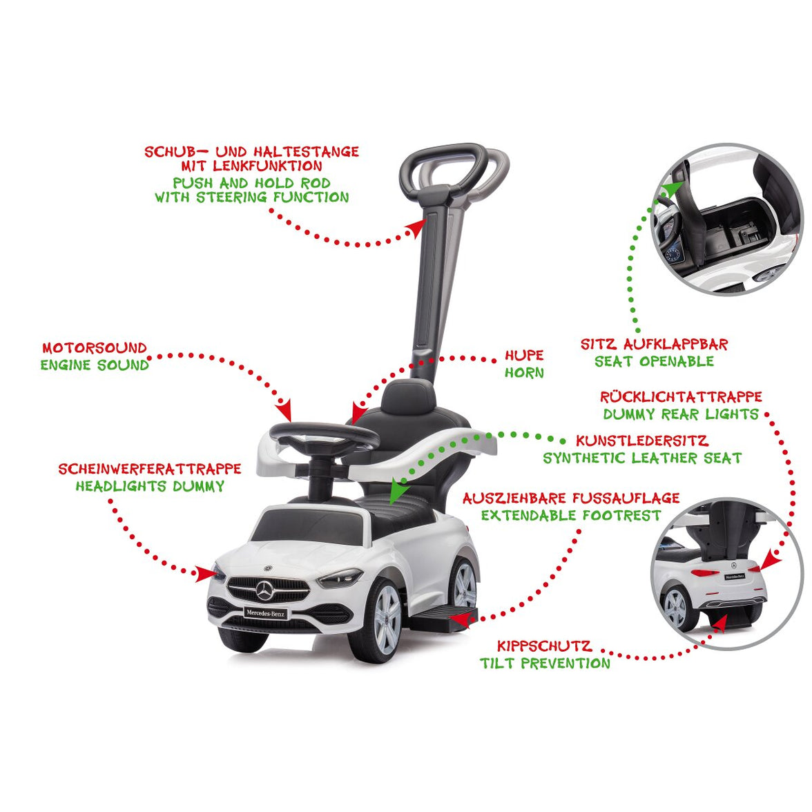 JAMARA Mercedes-Benz C-Klass barnbil