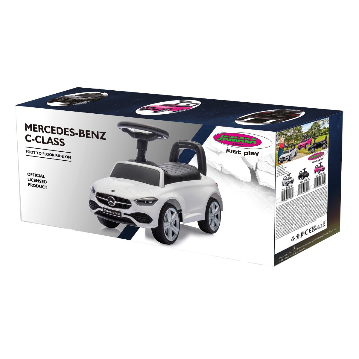 JAMARA Push Car Mercedes-Benz C-Class white 2in1