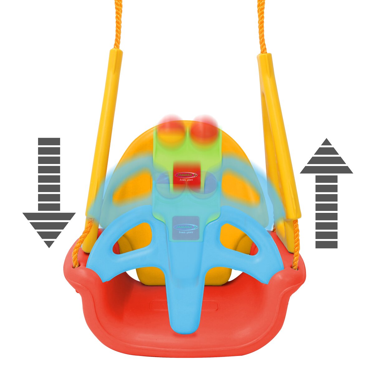 JAMARA Children Swing Grow with me 3in1 red
