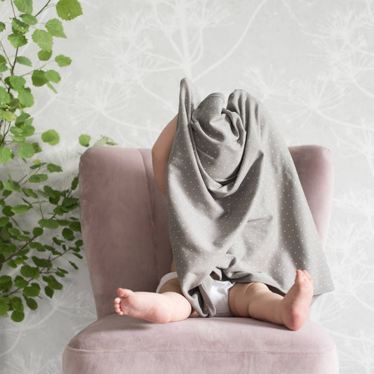 Summerville organic Ekologisk Babyfilt Grå Dotty