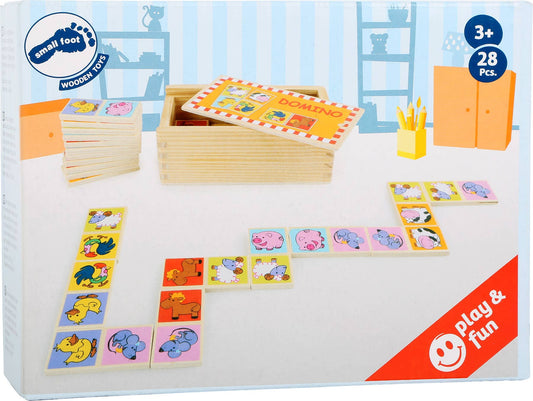 small foot Domino zoo djur | brädspel | trä