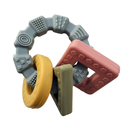 Summerville organic Baby Silikon Teether Leksaksgeometri