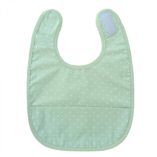 Ekologisk babyhaklapp Soft Mint Dotty