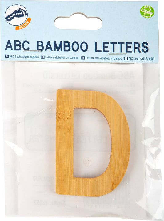 small foot small foot ABC bokstäver bambu D | brevtåg | trä