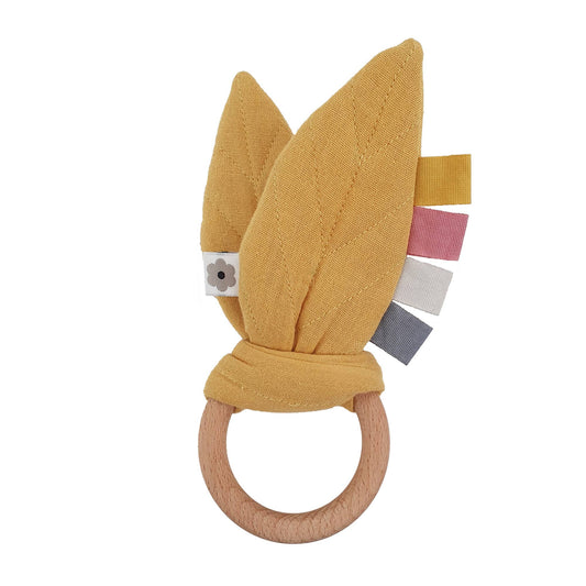 Summerville organic Organiska Crinkle Toy Leaves Ochre