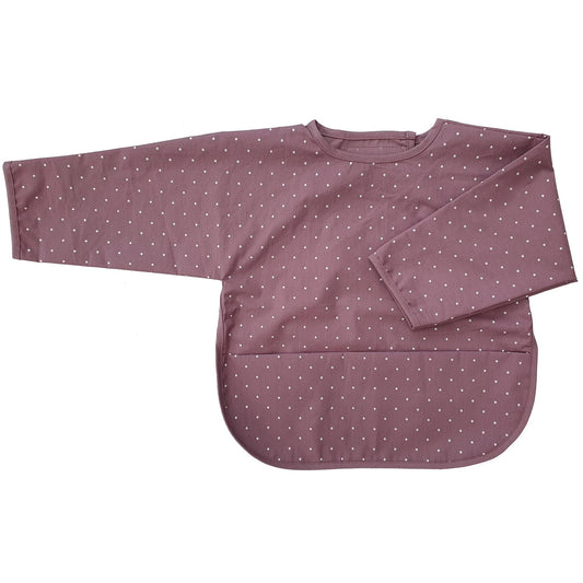 Summerville organic Ekologisk babyhaklapp med ärmar Grape Dotty