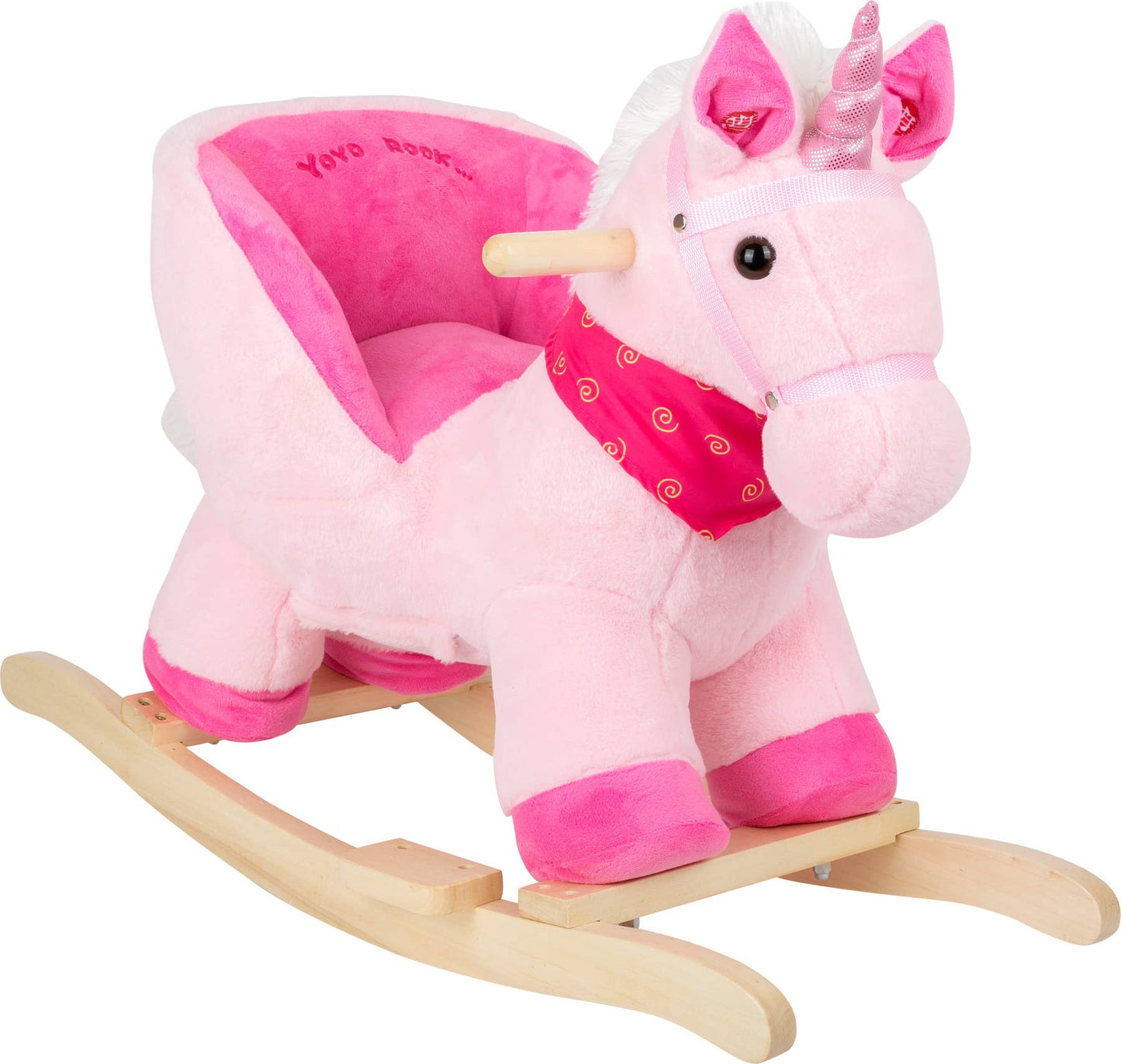 small foot small foot Gungande enhörning med sits/ljud | Rocking Horse | Trä