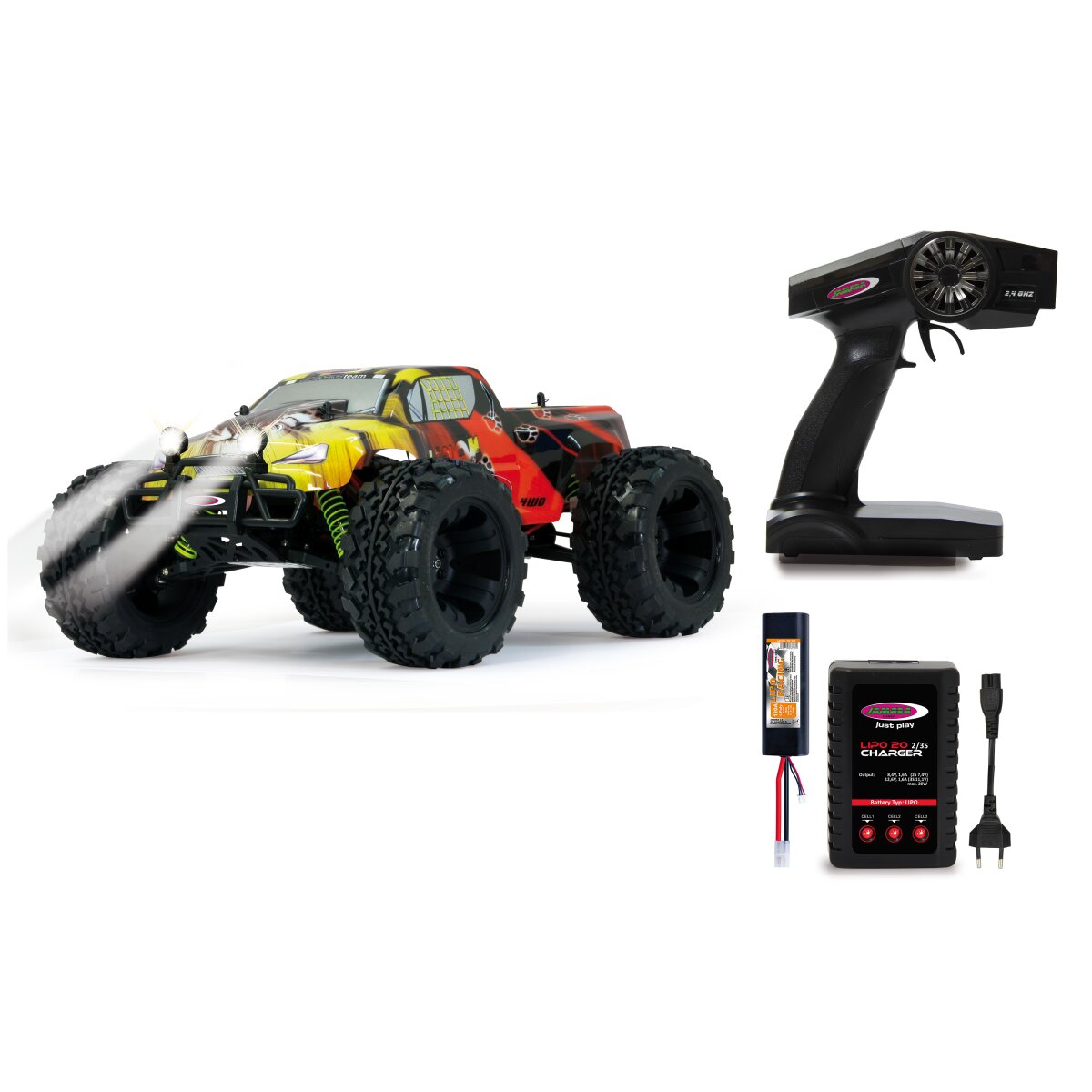 JAMARA Tiger Monstertruck 4WD 1:10 Lipo 2,4GHz with LED