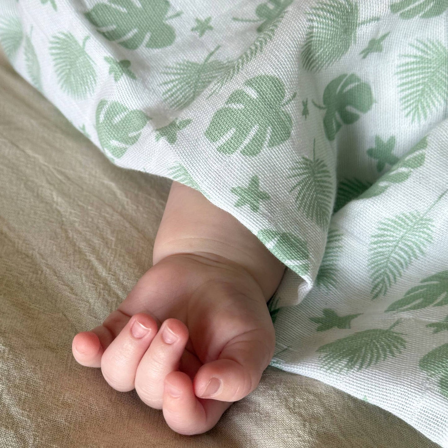 Summerville organic Babyfiltar i muslin 2-pack Tropical Green GOTS
