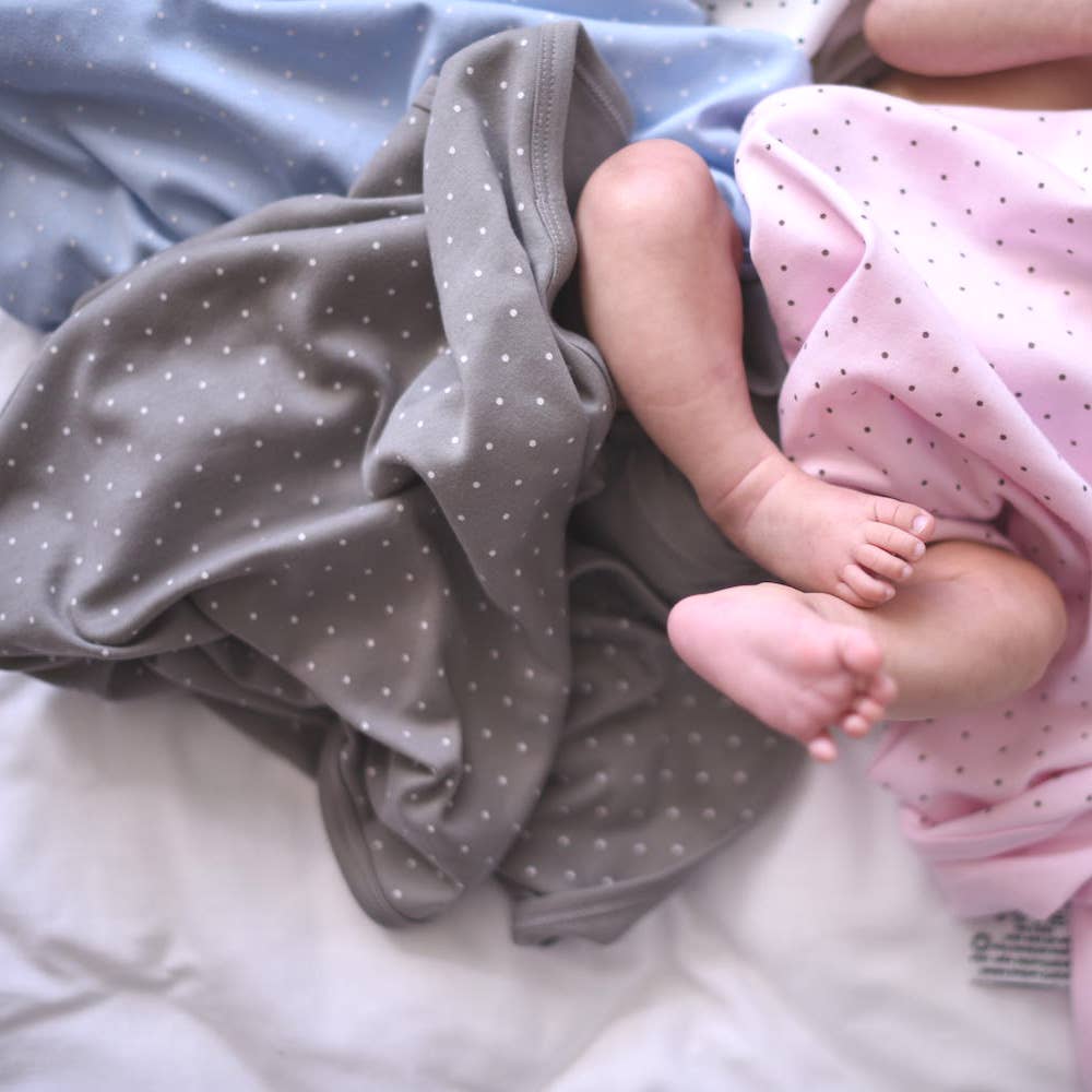 Summerville organic Ekologisk Babyfilt Grå Dotty