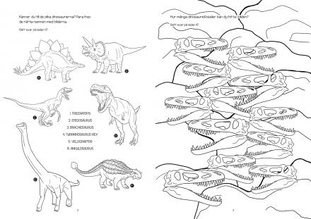 Tactic Dinosaurier Pysselbok