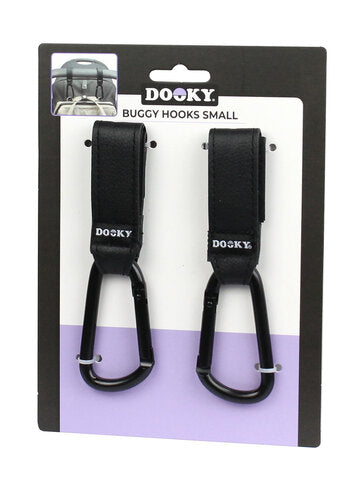 Dooky Buggy Hook Small 2pcs Black