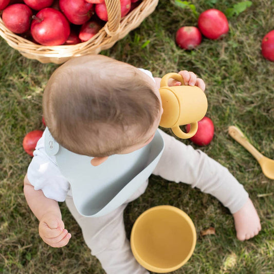 Sippy cup silikon ockra
