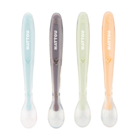 Nattou Silikonskedar 4-pack