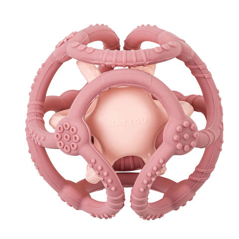 Nattou Soft Silicone Aktivitetsboll "Rosa"