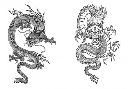 Tactic Mäktiga drakar målarbok