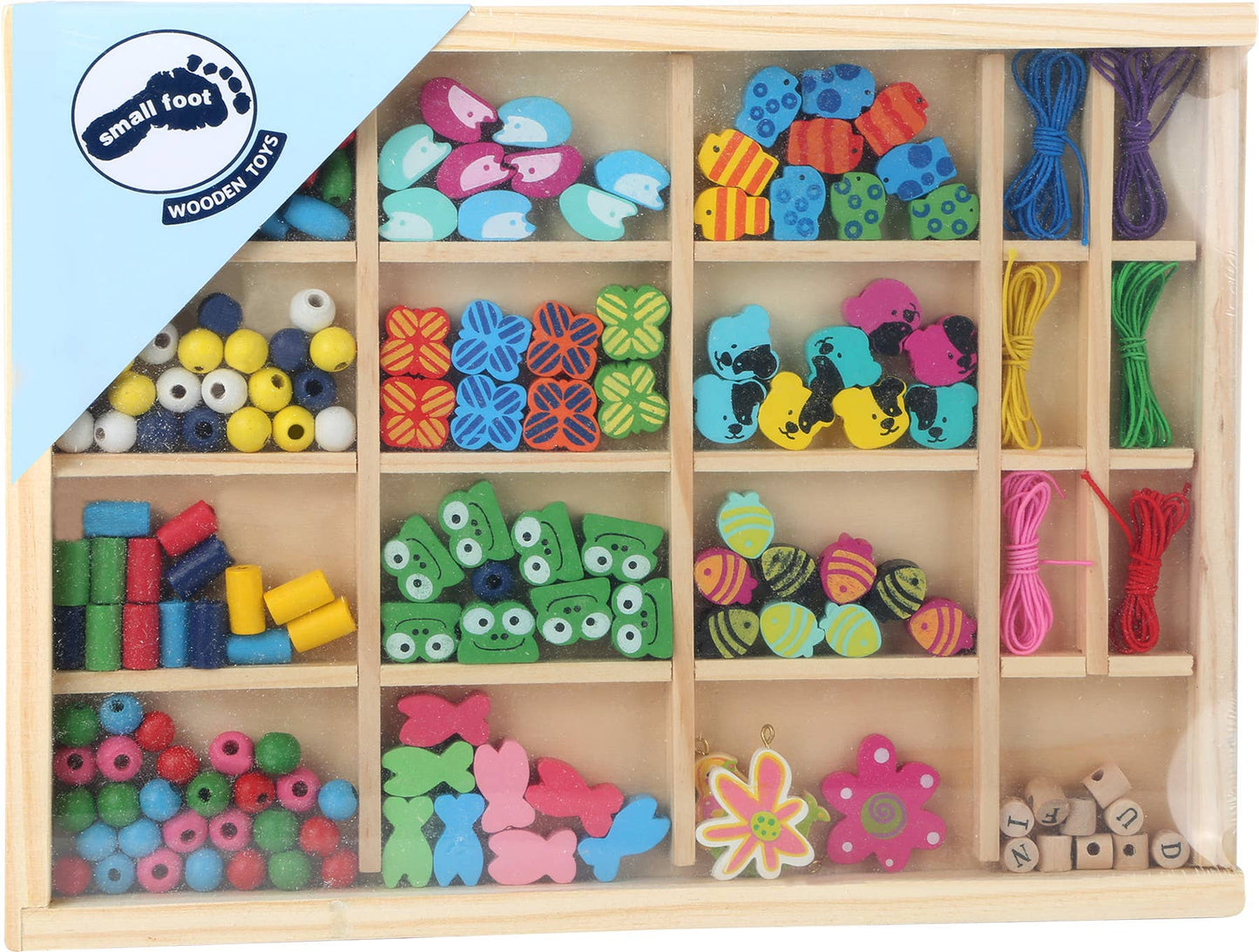 small foot Beading Pärlor I Trälåda | Crafting | Trä