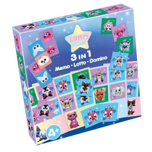 Tactic Lumo Stars 3 in 1 brädspel