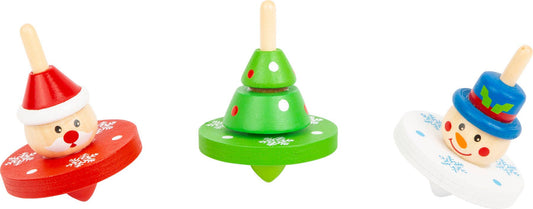 small foot Jul snurrande topp display | displayer | trä