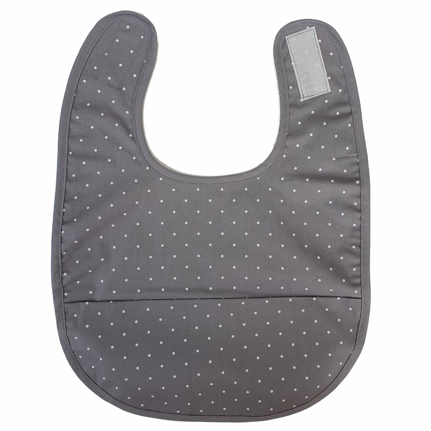 Summerville organic Ekologisk babyhaklapp Grå Dotty