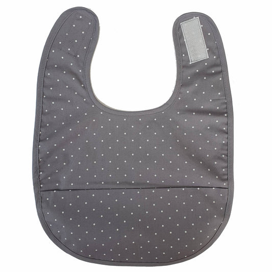 Summerville organic Ekologisk babyhaklapp Grå Dotty