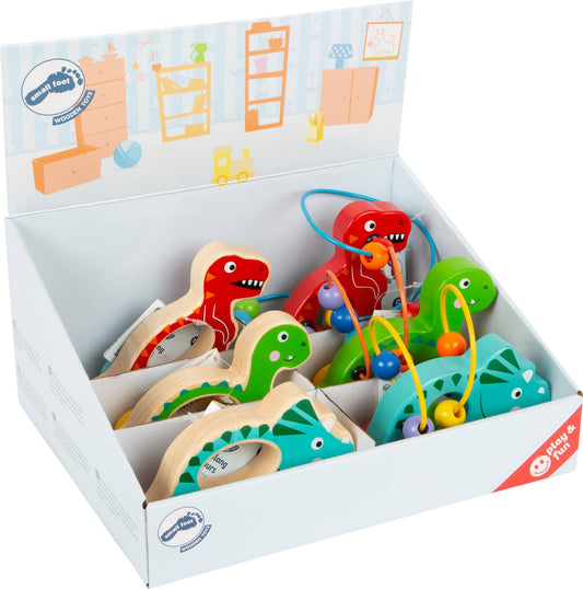 small foot Display glidande djur dinosaurie | displayer | trä