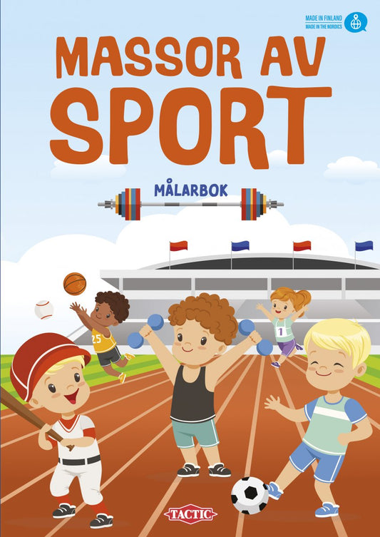 Tactic Massor av sport målarbok