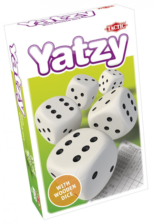 Tactic Yatzy med trä tärningar