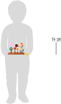 small foot - Skogsddjur – pussel- och träspel för träning av finmotorik