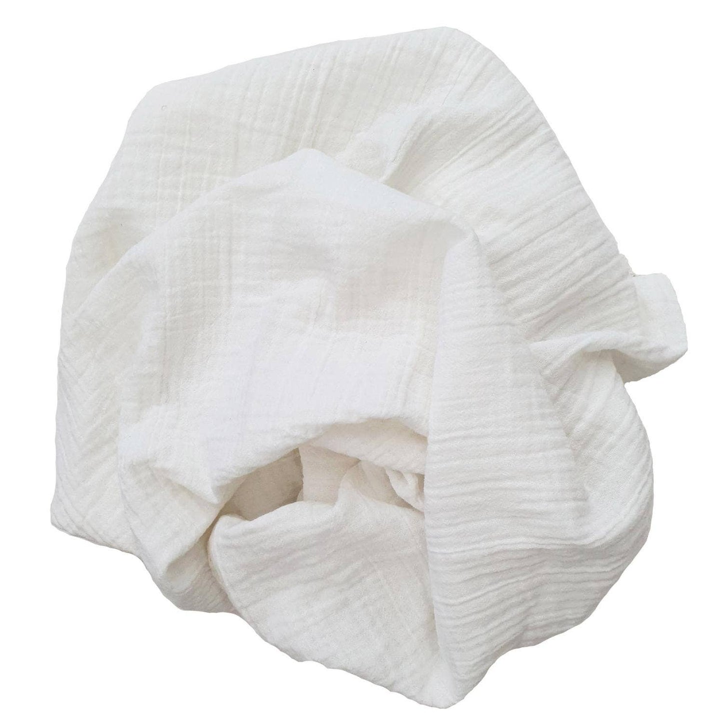 Ekologisk Baby Crinkle Swaddle Vit