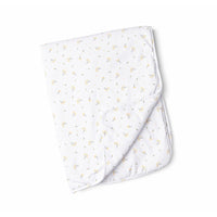 Roll About Vadderad Filt Blomster Gul