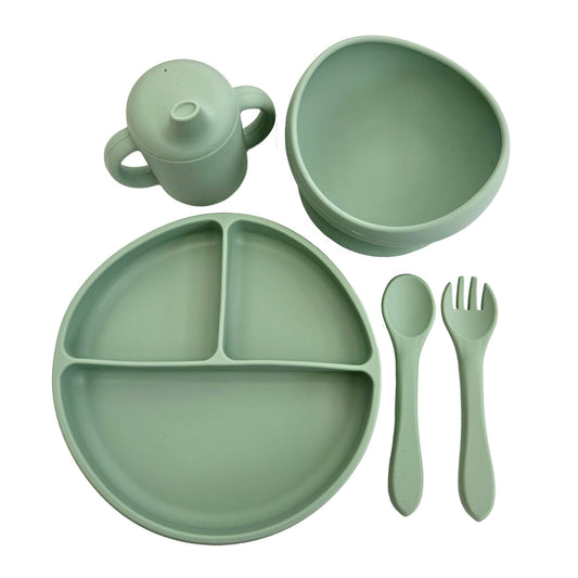 Summerville organic 5 st Barnmatset Silikon Cameo Grön