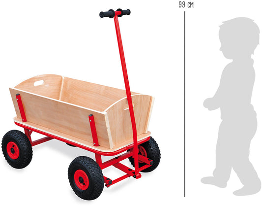 small foot Red Handcart | Trädgård Spel | Trä