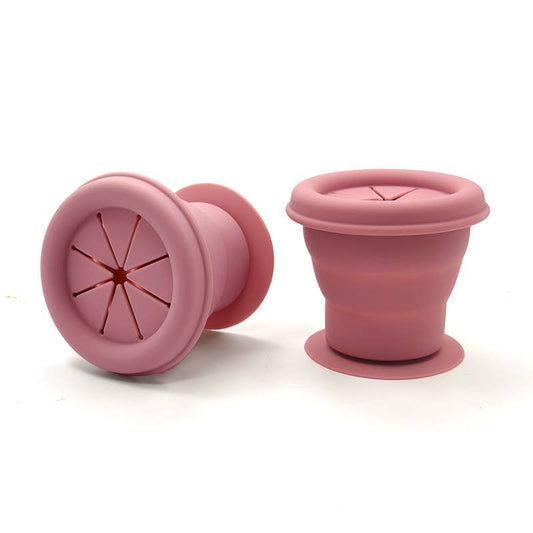 Snackpot silikon dammig rosa