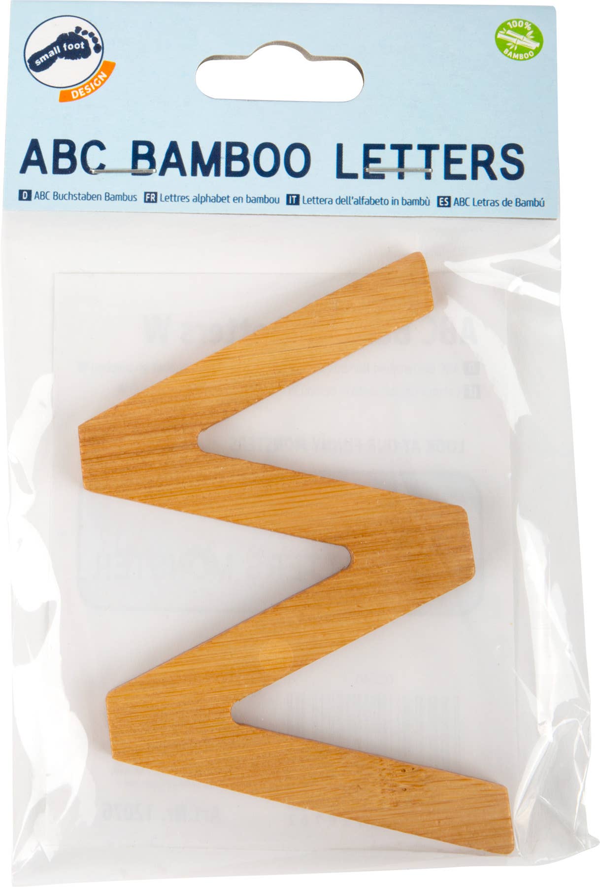 small foot ABC bokstäver bambu W | brev tåg | trä