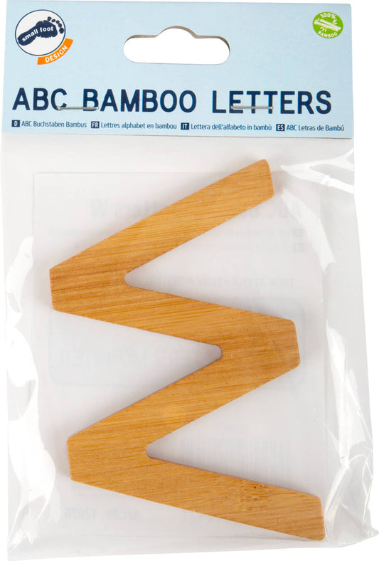 small foot ABC bokstäver bambu W | brev tåg | trä