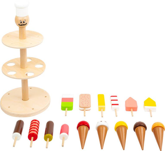 small foot Luigi Gelato glassställ | rullleksak | trä