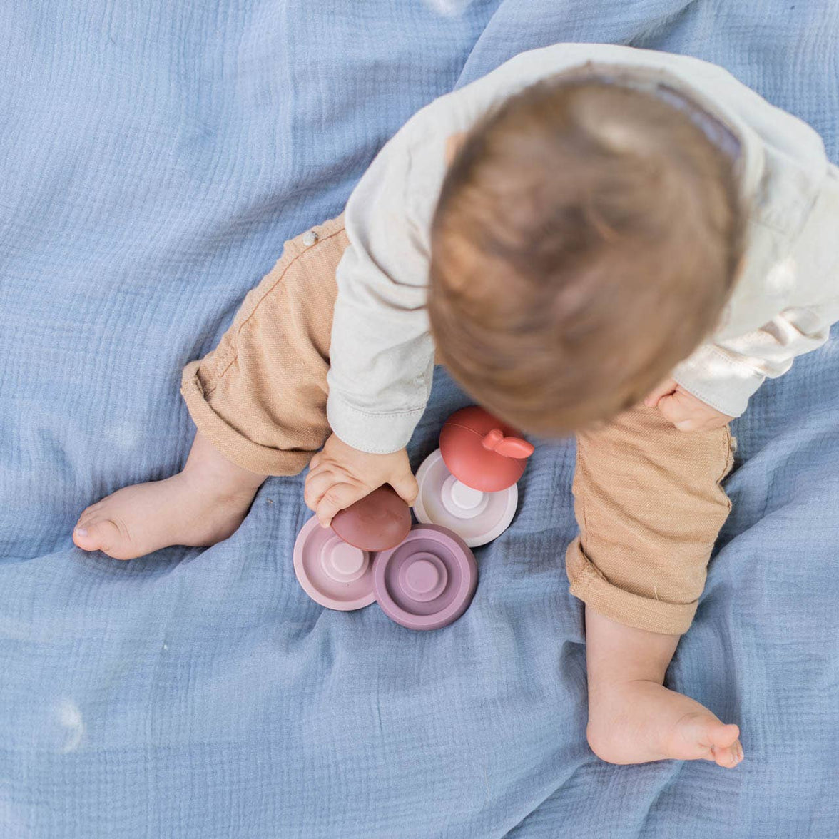 Summerville organic Silikonleksak Äpple