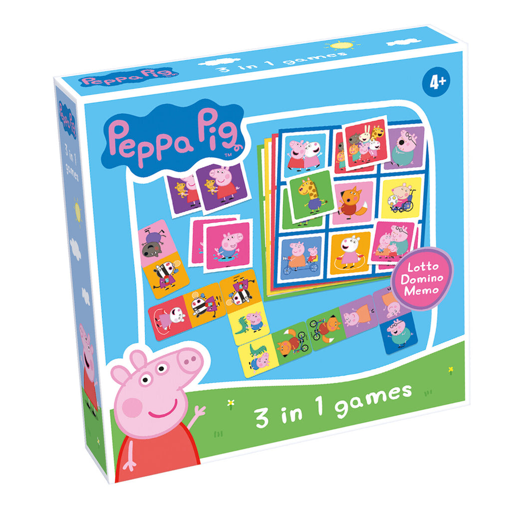 Tactic Peppa Pig 3 in 1 Spelset