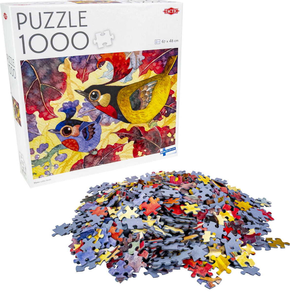 Tactic Puzzle Lovers Water color birds