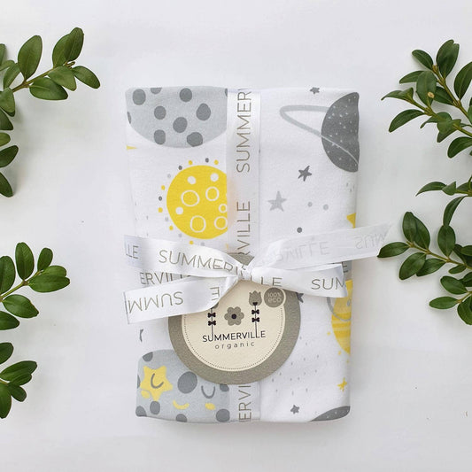 Ekologisk Babyfilt Moon Yellow