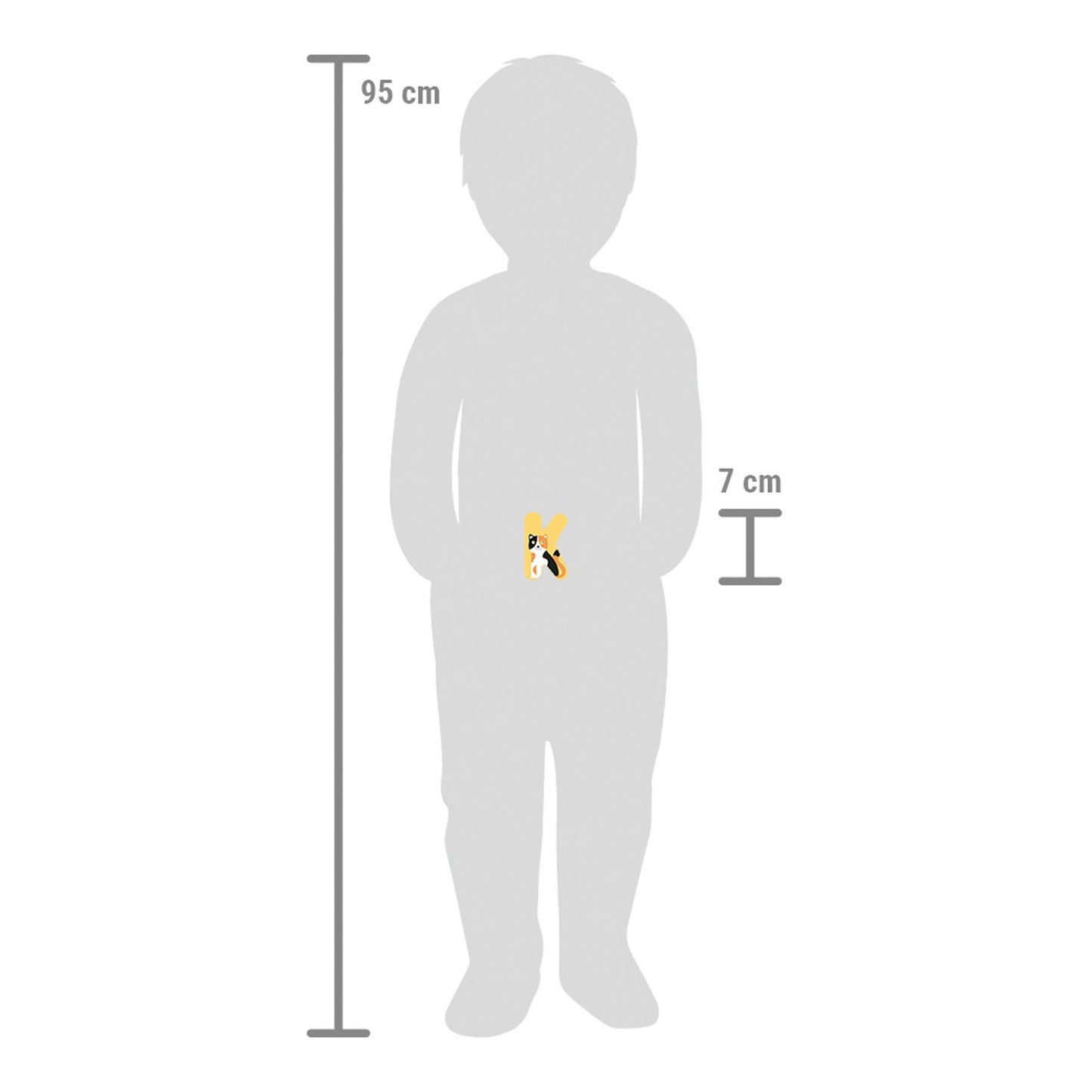 small foot small foot Träbokstav K | uppsättning av 12 | barnrumsdekoration
