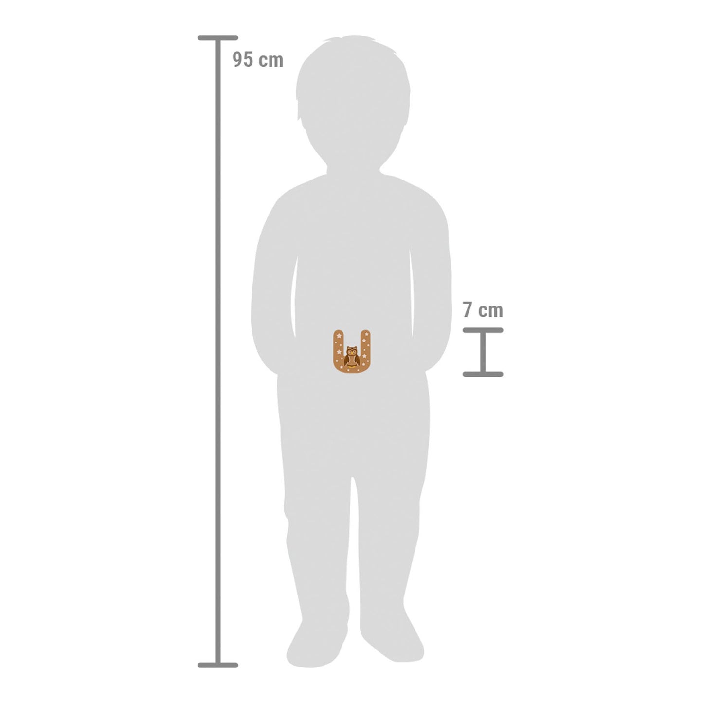 small foot small foot Träbokstäver U | uppsättning av 12 | barnrumsdekoration