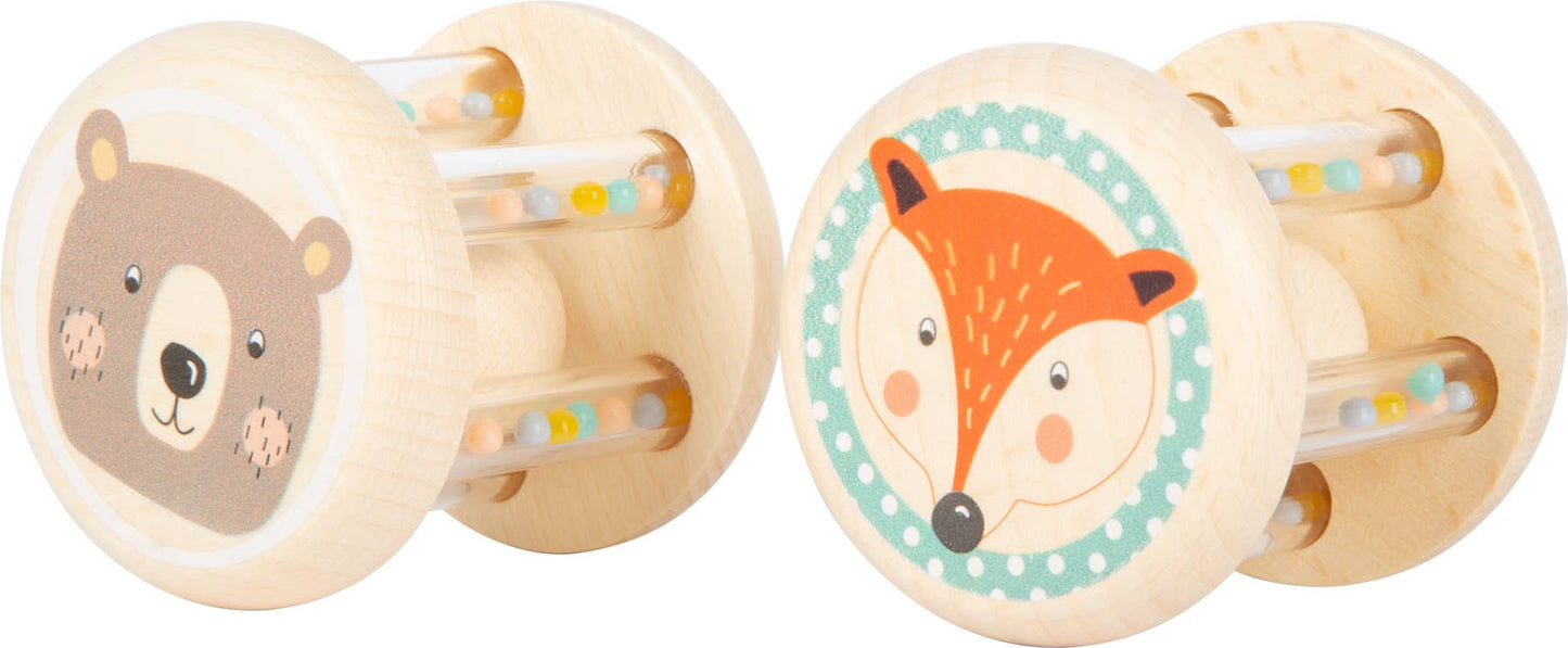 small foot Baby skallror djur pastell | baby skallror, skallror | trä
