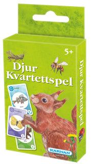 KÄRNAN - KORTSPEL KVARTETTSPEL DJUR